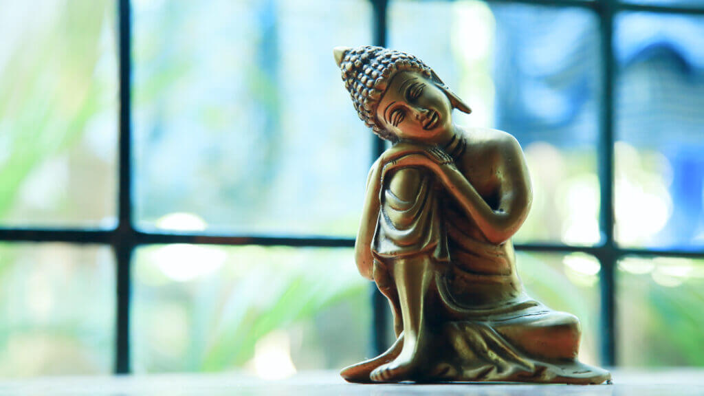 Buddha statue to create a sense of calm