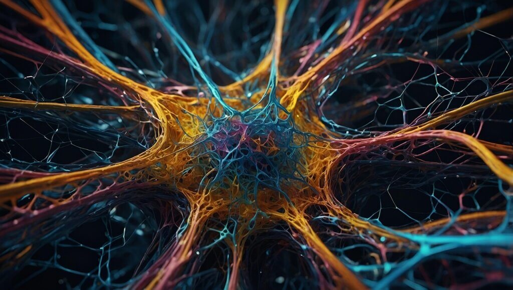ai generated, neurons, brain cells, brain, brain structure, system, web, network, connection, points, lines, interfaces, tissue, ketamine assisted psychotherapy, neurofeedback for brain training, and entanglement-8994397.jpg
